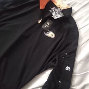 NHL ducks zip up sweater new with tags